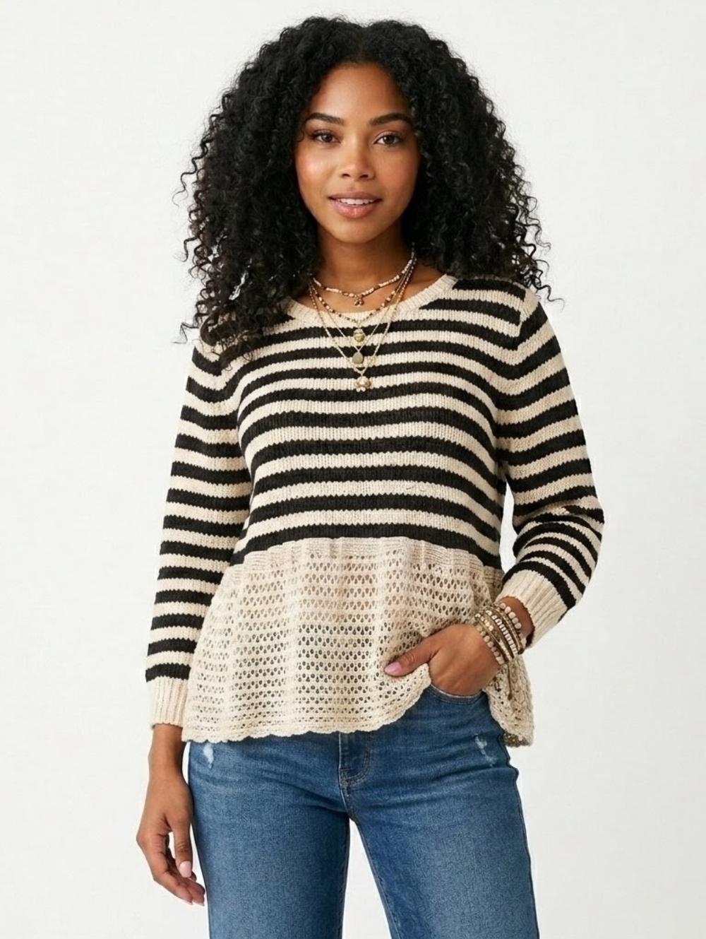 RHIÉ Striped Sweater